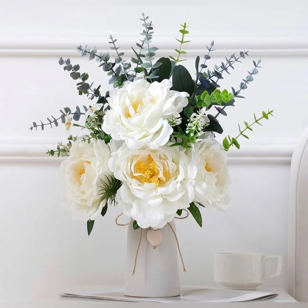 🌸NEW Artificial Peony Flower Arrangement 16